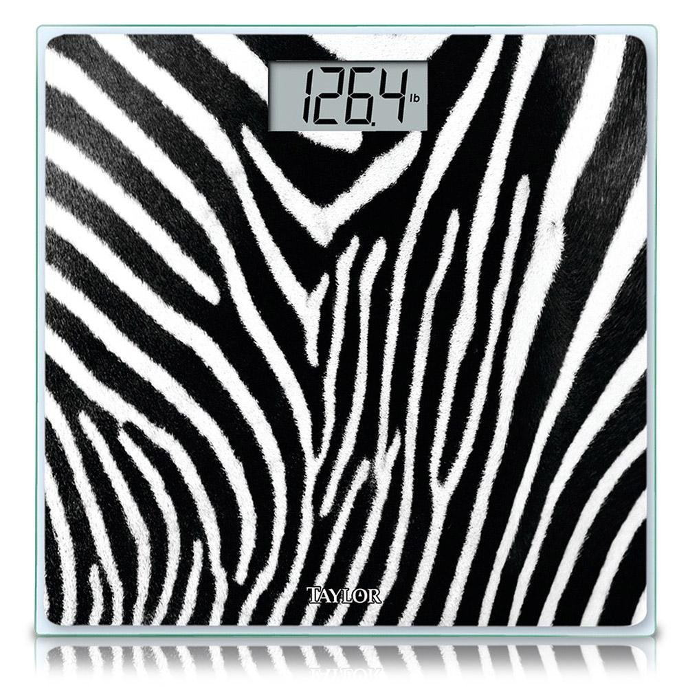 Taylor Glass Digital Bath Scale (Zebra)