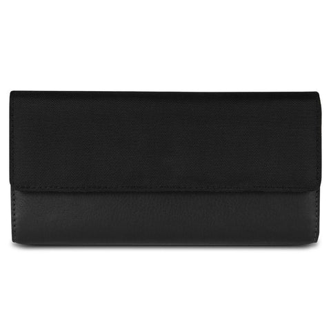 Travelon SafeID Accent Flap Clutch Wallet, Black