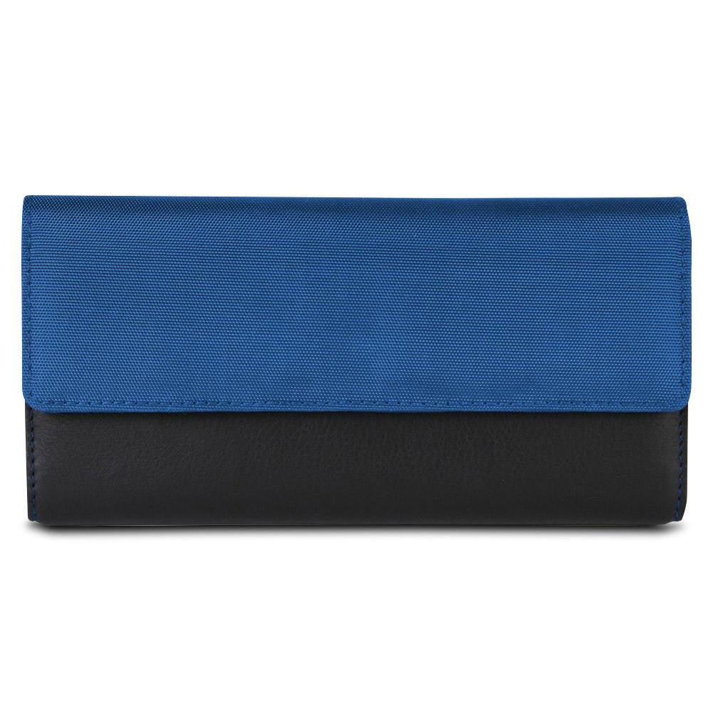 Travelon SafeID Accent Flap Clutch Wallet, Cobalt