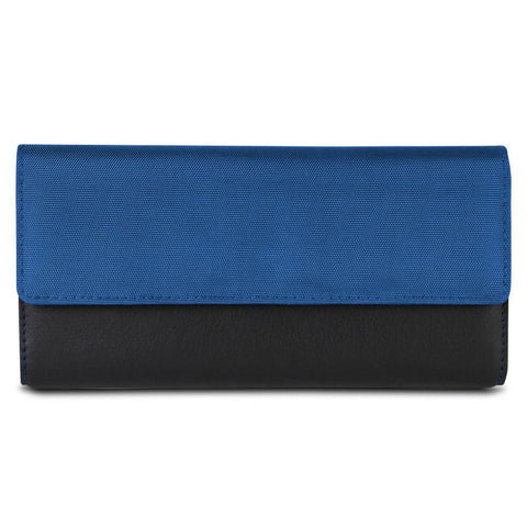 Travelon SafeID Accent Flap Clutch Wallet, Cobalt