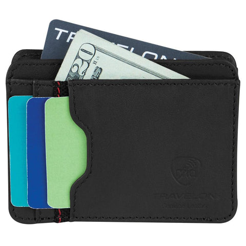 Travelon SafeID Accent Cash and Card Sleeve, Black