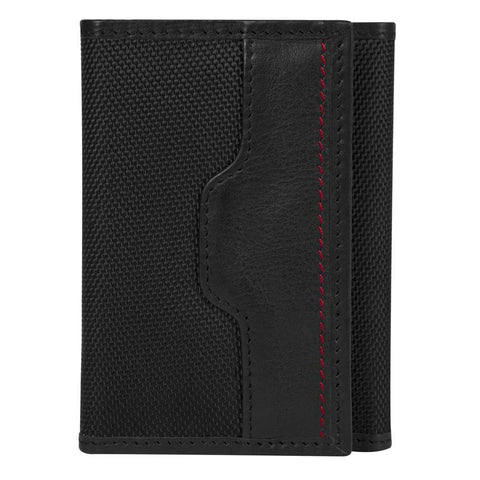 Travelon Safe ID Hack-Proof Accent Trifold Wallet With RFID Protection, Black