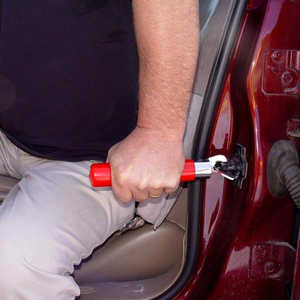 Universal Auto Grip with Flashlight (Red)