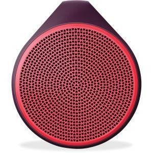 Logitech X100 Mobile Bluetooth Wireless Speaker, Red-Purple