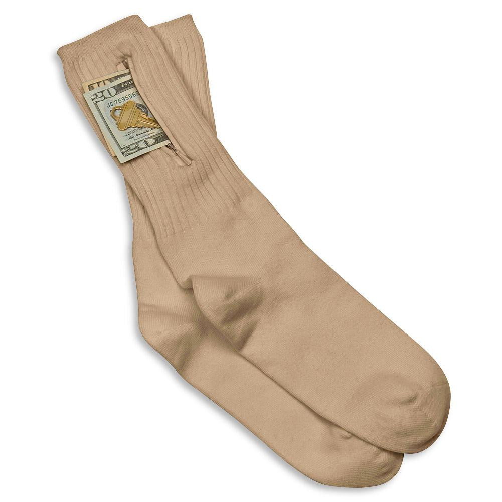 Travelon Security Socks, Tan (Medium)