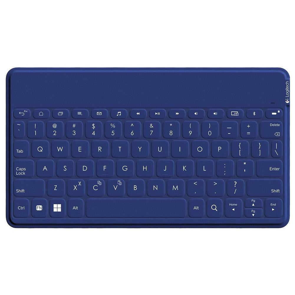 Refurbished Logitech Keys-To-Go Ultra-Portable Bluetooth Keyboard for Android, Dark Blue