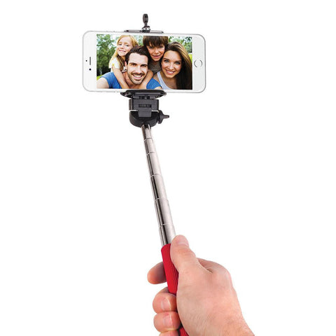 Smart Gear 42 Extendable Monopod Selfie Stick, Red