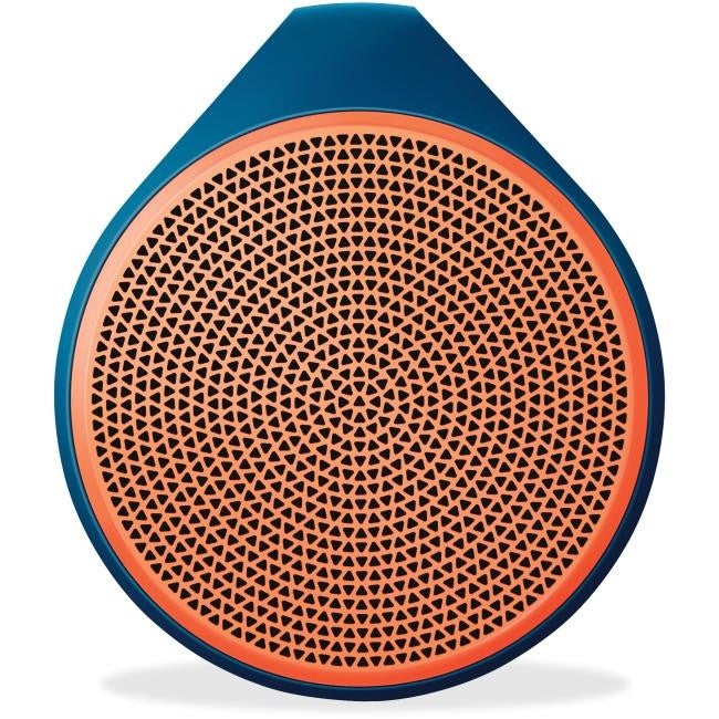 Logitech X100 Mobile Bluetooth Wireless Speaker, Orange-Blue