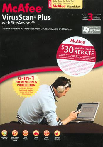 McAfee VirusScan Plus 2008 - 3 User Pack