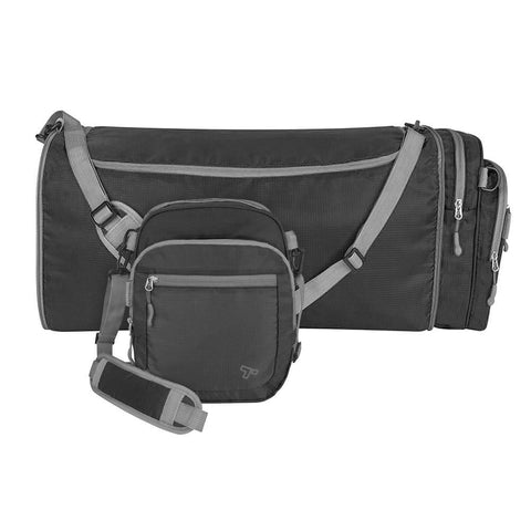 Travelon Convertible 2-in-1 Crossbody Duffel, Black