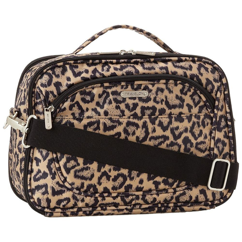 Travelon Mini Cosmetic Organizer-Travel Case, Leopard