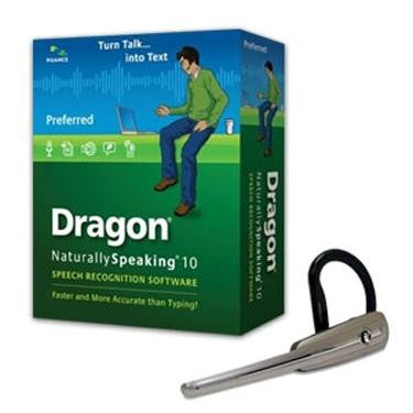 Nuance Dragon NaturallySpeaking 10 Preferred Wireless Bundle